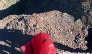 Un homme saute en base jump et se crashe contre une falaise (vidéo)