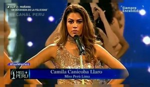 L'élection de Miss Pérou, tribune pour dénoncer les violences faites aux femmes