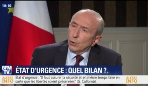 "Depuis" le début "de l'état d'urgence, on a déjoué 32 attentats", dit Gérard Collomb