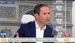 "Le plus grand reniement d'Emmanuel Macron tient sur les libertés publiques", juge Benoît Hamon