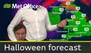 Un présentateur météo perd la tête pour Halloween