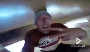 Breakdance sur la tête au sol filmé à la GoPro !