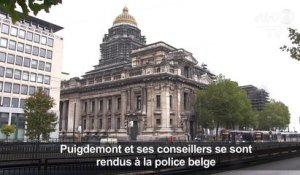 Puigdemont et ses conseillers se sont rendus à la police belge