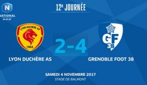 J12 : Lyon Duchère AS - Grenoble Foot 38, le résumé I FFF 2017