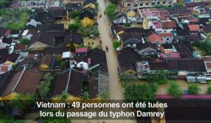 La veille ville d'Hoi An sous les eaux après le typhon Damrey