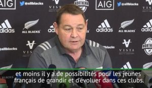 Nouvelle-Zélande - Hansen pointe du doigt les limites du rugby français
