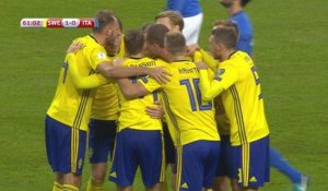 Qualifications Coupe du Monde 2018 - Barrages - L'ouverture du score pour la Suède face à l'Italie !