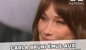 Carla Bruni en larmes après le message de Sarkozy chez Delahousse