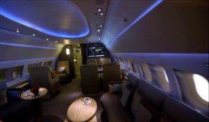 Visitez le Jet (Avion) privé d'Emirates : Airbus A319 version Luxe !
