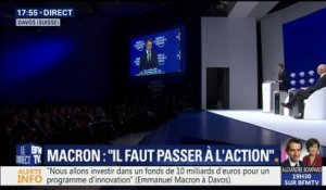 "France is back", "la France est de retour", assure Macron à Davos