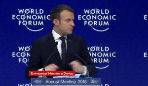 "France is back", "la France est de retour", clame Emmanuel Macron à Davos