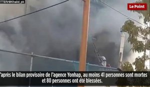 Un incendie ravage un hôpital en Corée du Sud