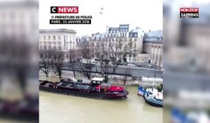 Paris : La crue de la Seine filmée par un drone, les images impressionnantes (Vidéo)