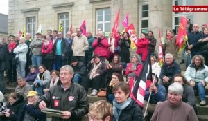 Code du travail. Environ 400 manifestants à Lannion