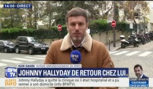 Johnny Hallyday a quitté la clinique où il était hospitalisé pour retrouver son domicile