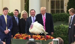 Donald Trump gracie sa première dinde