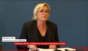 Marine Le Pen dénonce une "fatwa bancaire" et annonce des plaintes contre la Société générale et HSBC.