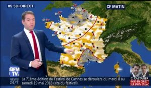 Météo: il pleut sur une bonne partie de la France mais les températures grimpent encore