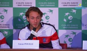Coupe Davis 2017 - FRA-BEL - Lucas Pouille : "La guerre contre Goffin avant le verre de l'amitié"
