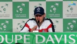 Coupe Davis 2017 - FRA-BEL - Lucas Pouille : "'J'ai rarement vu David Goffin jouer aussi bien"