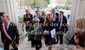 VIDEO La ministre de la Justice au tribunal de Blois