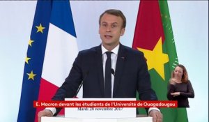 "Je ne suis pas venu ici vous dire quelle est la politique africaine de la France (...) parce qu'il n'y a plus de politique africaine de la France", Emmanuel Macron à l'université de Ouagadougou au Burkina Faso http://bit.ly/2hXWhCz
