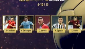 Foot - Ballon d'Or : Avec Coutinho, De Bruyne, De Gea, Dybala et Dzeko