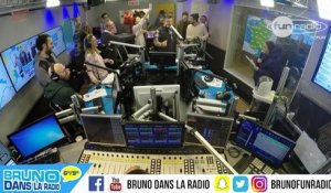 La météo très agitée de Capucine Anav (05/12/2017) - Bruno dans la Radio