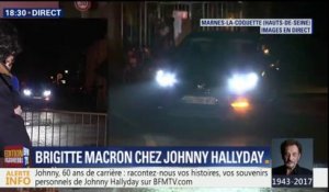 Brigitte Macron quitte la résidence de Johnny Hallyday