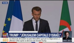 Macron qualifie de "regrettable" la décision de Trump sur Jérusalem