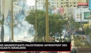Décision de Donald Trump : Des manifestants palestiniens affrontent des soldats israéliens (Vidéo)