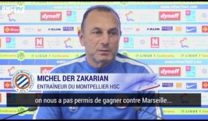MHSC : "On nous a pas permis de gagner contre l'OM", Der Zakarian garde en travers le match nul