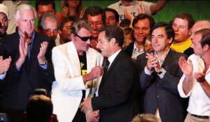 Johnny Hallyday mort : Nicolas Sarkozy  lui rend hommage à la sortie du funérarium