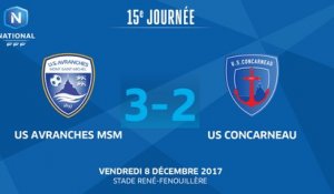 J15 : US Avranches MSM - US Concarneau (3-2), le résumé