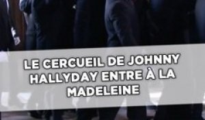 Le cercueil de Johnny Hallyday entre à La Madeleine
