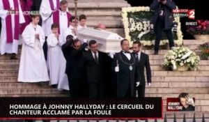 Hommage à Johnny Hallyday : Le cercueil du chanteur acclamé par la foule (vidéo)