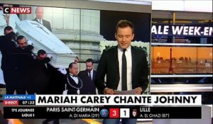 En concert hier à Paris, Mariah Carey a chanté "Que je t'aime" en hommage à Johnny Hallyday - Regardez