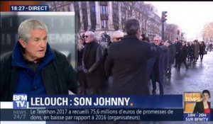 " #JohnnyHallyday est entré au Panthéon du public", l’hommage de Claude Lelouch