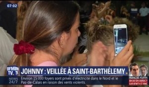 BFM TV, Dernière veillée autour de la dépouille de Johnny Hallyday à Saint-Barthélemy