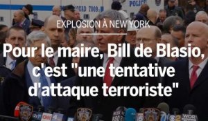 Explosion à New York : "un individu isolé qui a manqué son but", dit le maire de la ville