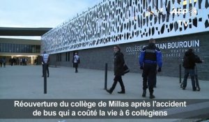 Millas: après l'accident, le collège rouvre sous le choc