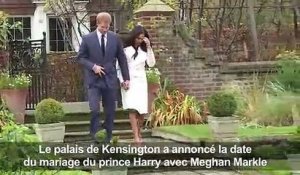 Le prince Harry épousera Meghan Markle le 19 mai