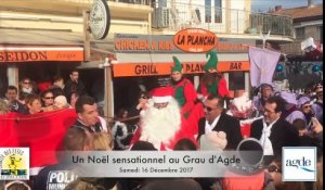 Arrivée du Père Noël au Grau d'Agde - Marché de Noël