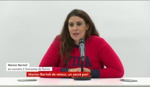 Marion Bartoli explique les raisons de son retour