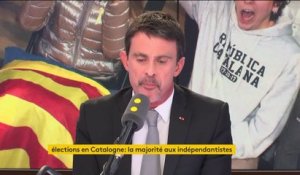 "L'agenda indépendantiste s'est heurté à un mur" pour Manuel Valls qui affirme qu'il y a "une forme d'impasse"