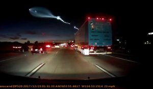 Quand le décollage de la fusée Falcon 9 provoque une collision en pleine autoroute