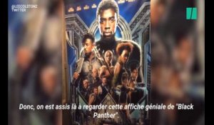 "C'est ce que les blancs ressentent à chaque fois?"  L'affiche de "Black Panther" fait beaucoup de bien aux Afro-Américains