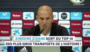Fin d'une ère : Zidane n'est plus dans le Top 10 des plus gros transferts de l'histoire