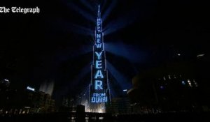 Dubai : spectacle lumineux record du nouvel an du Burj Khalifa - 2018