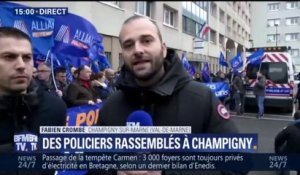 Des policiers manifestent à Champigny pour demander un retour des peines planchers